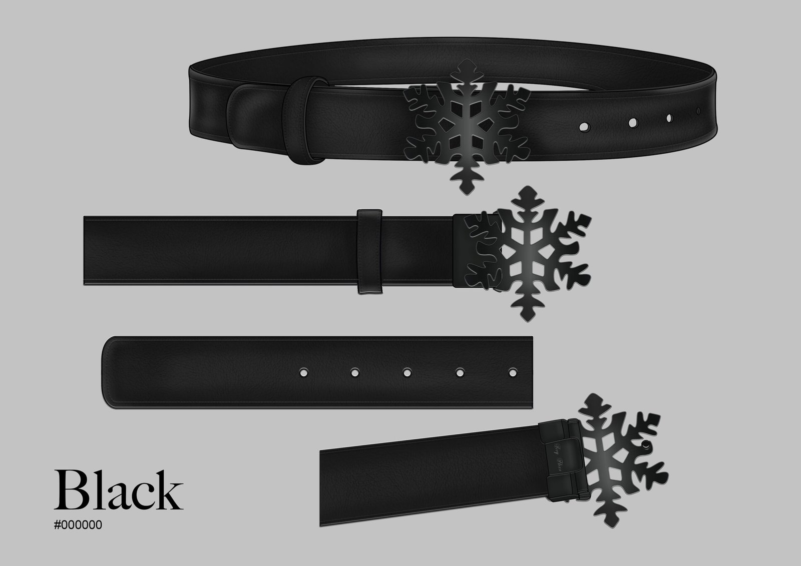 Icey Flexx - Original Snowflake Belt (Black) - Image 5