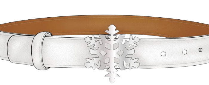 Icey Flexx - Original Snowflake Belt (White)